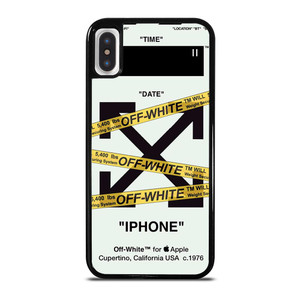 OFF WHITE YELLOW STRIPES iPhone X / XS Case