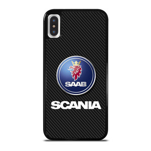 SCANIA TRUCK SAAB CARBON LOGO iPhone X / XS Case
