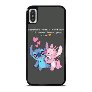 STITCH AND GIRLFRIEND LOVE QUOTE iPhone X / XS Case