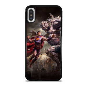 SUPERMAN VS DOOMSDAY ART iPhone X / XS Case