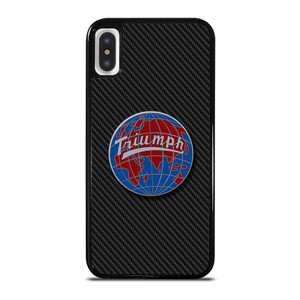 TRIUMPH WORLDWIDE LOGO CARBON iPhone X / XS Case