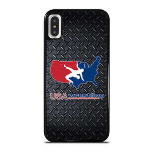 USA WRESTLING METAL LOGO iPhone X / XS Case