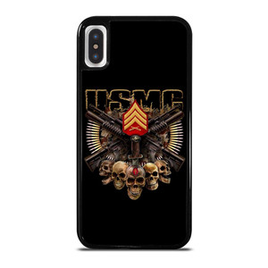 USMC MARINE CORPS SKULL LOGO iPhone X / XS Case