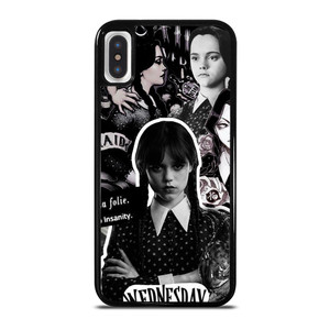WEDNESDAY ADDAMS MOVIES COLLAGE iPhone X / XS Case