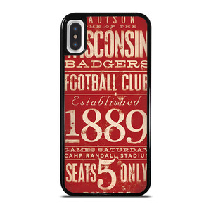 WISCONSIN BADGER OLD TICKET iPhone X / XS Case
