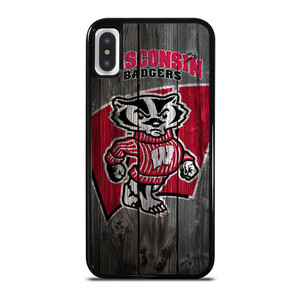 WISCONSIN BADGER WOODEN LOGO iPhone X / XS Case WISCONSIN BADGER WOODEN LOGO iPhone X / XS Case