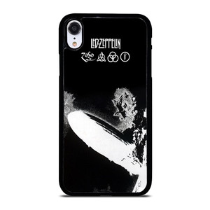 LED ZEPPELIN BLACK WHITE LOGO iPhone XR Case