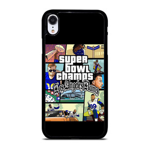 LOS ANGELES RAMS CHAMPIONS CARTOON iPhone XR Case