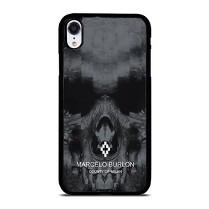 MARCELO BURLON SKULL LOGO iPhone XR Case
