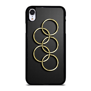OLYMPIC RINGS GOLD CARBON iPhone XR Case