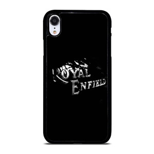ROYAL ENFIELD BLACK TANK METAL LOGO iPhone XR Case