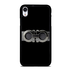 SALVATORE FERRAGAMO BELT BLACK iPhone XR Case