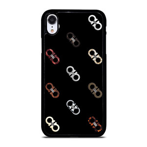 SALVATORE FERRAGAMO LOGO PATTERN iPhone XR Case