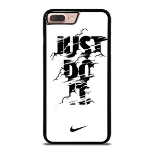 NIKE LOGO JUST DO IT GLITCH BLACK iPhone 8 Plus Case NIKE LOGO JUST DO IT GLITCH BLACK iPhone 8 Plus Case