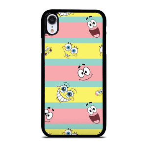 SPONGEBOB PATRICK CUTE STRIPE iPhone XR Case