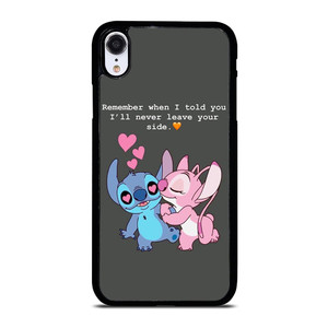STITCH AND GIRLFRIEND LOVE QUOTE iPhone XR Case STITCH AND GIRLFRIEND LOVE QUOTE iPhone XR Case