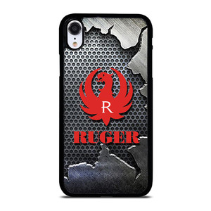 STURM RUGER FIREARM METAL LOGO 2 iPhone XR Case STURM RUGER FIREARM METAL LOGO 2 iPhone XR Case