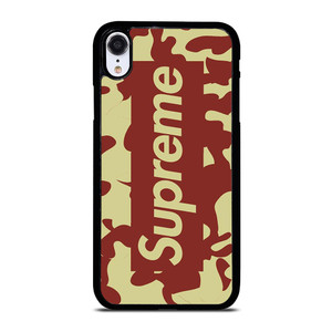 SUPREME RED CREAM LOGO iPhone XR Case SUPREME RED CREAM LOGO iPhone XR Case