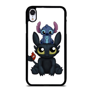 TOOTHLESS AND STITCH CARTOON iPhone XR Case