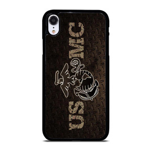 UNITED STATED MARINE CORPS METAL LOGO iPhone XR Case UNITED STATED MARINE CORPS METAL LOGO iPhone XR Case