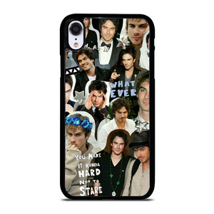 VAMPIRE DIARIES IAN SOMERHALDER COLLAGE iPhone XR Case