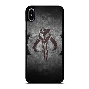 MANDALORIAN STAR WARS HEAD EMBLEM iPhone XS Max Case MANDALORIAN STAR WARS HEAD EMBLEM iPhone XS Max Case