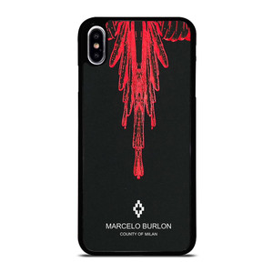 MARCELO BURLON RED iPhone XS Max Case MARCELO BURLON RED iPhone XS Max Case