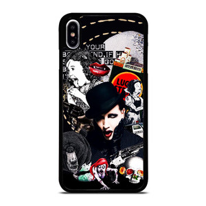 MARILYN MANSON GOTH COLLAGE iPhone XS Max Case MARILYN MANSON GOTH COLLAGE iPhone XS Max Case