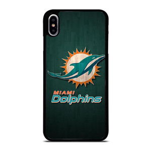 MIAMI DOLPHINS WOODEN LOGO iPhone XS Max Case