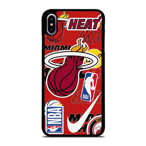 MIAMI HEAT NBA STICKER BOMB iPhone XS Max Case MIAMI HEAT NBA STICKER BOMB iPhone XS Max Case
