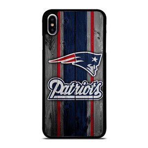 NEW ENGLAND PATRIOTS WOODEN LOGO iPhone XS Max Case NEW ENGLAND PATRIOTS WOODEN LOGO iPhone XS Max Case