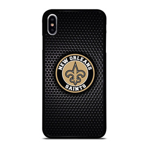NEW ORLEANS SAINTS METAL BADGE iPhone XS Max Case NEW ORLEANS SAINTS METAL BADGE iPhone XS Max Case