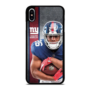 NEW YORK GIANTS SAQUON BARKLEY FOOTBALL iPhone XS Max Case