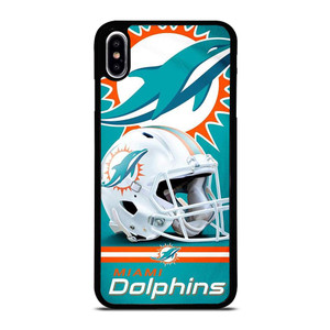 NFL MIAMI DOLPHINS HELMET LOGO iPhone XS Max Case