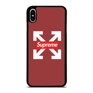 OFF WHITE LOGO X SUPREME RED iPhone XS Max Case
