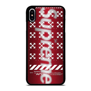 OFF WHITE X SUPREME LOGO BLUR iPhone XS Max Case