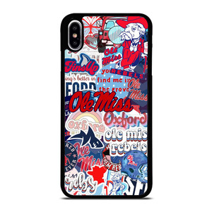 OLE MISS BASEBALL COLLAGE iPhone XS Max Case OLE MISS BASEBALL COLLAGE iPhone XS Max Case