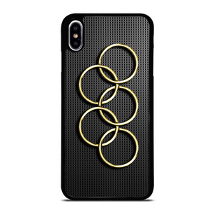 OLYMPIC RINGS GOLD CARBON iPhone XS Max Case