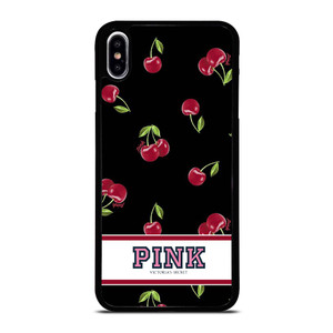 PINK VICTORIA'S SECRET CHERRY iPhone XS Max Case