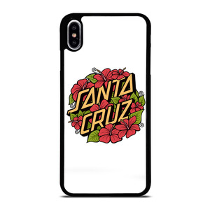 SANTA CRUZ SKATEBOARD FLORAL WHITE iPhone XS Max Case SANTA CRUZ SKATEBOARD FLORAL WHITE iPhone XS Max Case
