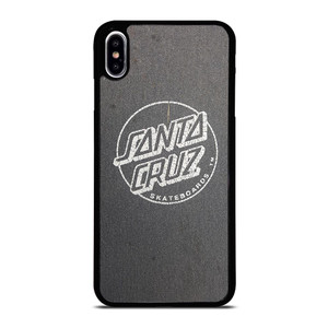 SANTA CRUZ SKATEBOARD LOGO ASPHALT iPhone XS Max Case