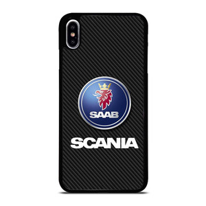 SCANIA TRUCK SAAB CARBON LOGO iPhone XS Max Case