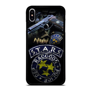 STARS RACCOON POLICE DEP BADGE 2 iPhone XS Max Case