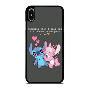 STITCH AND GIRLFRIEND LOVE QUOTE iPhone XS Max Case