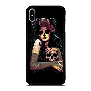 SUGAR SKULL TATTOO GIRL iPhone XS Max Case