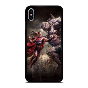SUPERMAN VS DOOMSDAY ART iPhone XS Max Case SUPERMAN VS DOOMSDAY ART iPhone XS Max Case