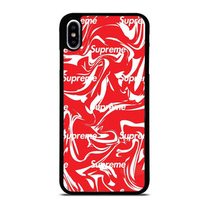 SUPREME MELTED RED ARTWORK iPhone XS Max Case