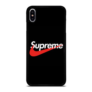 SUPREME X NIKE BLACK LOGO iPhone XS Max Case SUPREME X NIKE BLACK LOGO iPhone XS Max Case