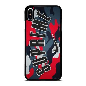 SUPREME X NIKE RED CAMO iPhone XS Max Case