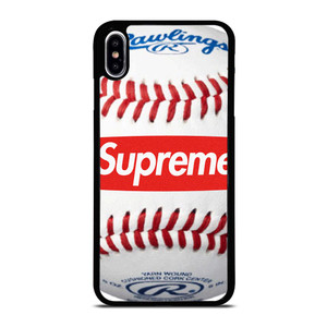 SUPREME X RAWLINGS BASEBALL iPhone XS Max Case